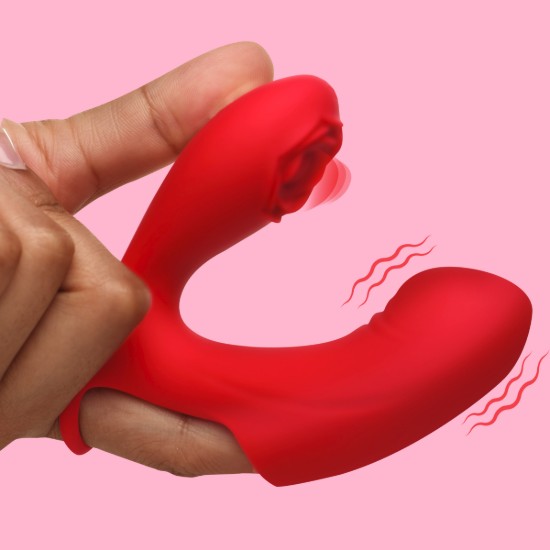 Picture of Rose Touch Pulsing Silicone Finger Vibrator