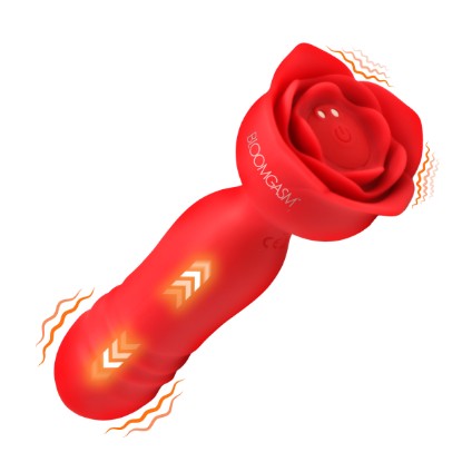 Picture of Rose Delight Silicone Thrusting Vibrator
