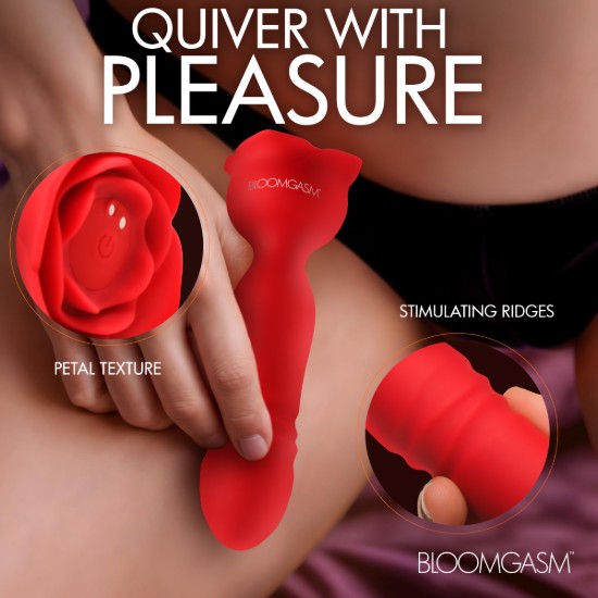Picture of Rose Delight Silicone Thrusting Vibrator
