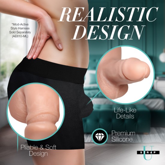 Picture of 3.6" Silicone Packer Dildo - Light