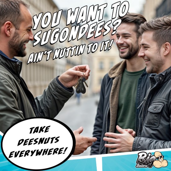 Picture of Big Ballers Keychain - Black