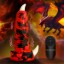 Picture of Red Talon Vibrating Silicone Dildo