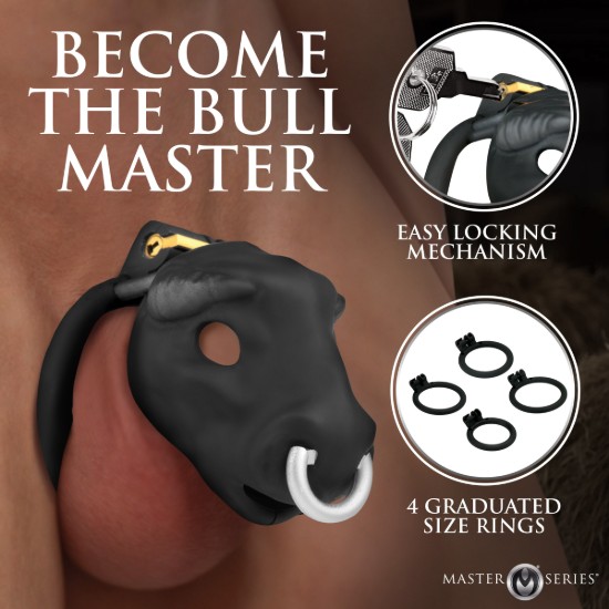 Picture of Bull Chastity Cage - Black