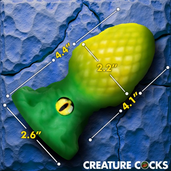 Picture of Eye of the Dragon Silicone Butt Plug - Green