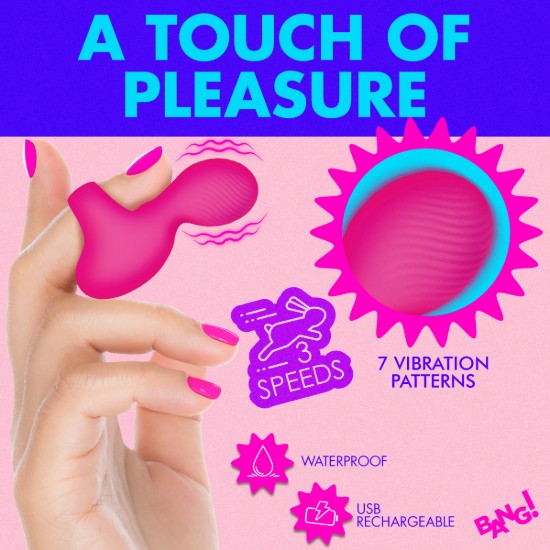 Picture of Silicone Finger Vibrator - Pink