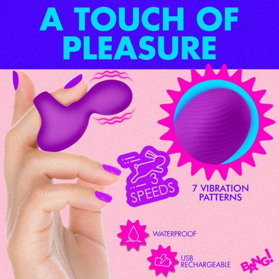 Picture of Silicone Finger Vibrator - Purple