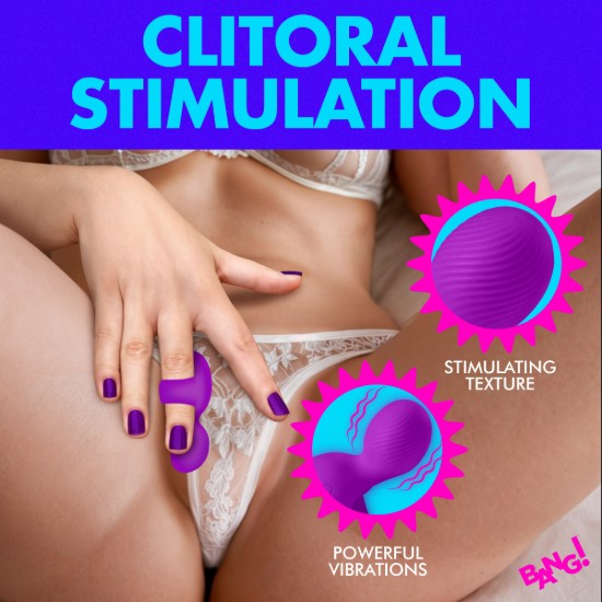 Picture of Silicone Finger Vibrator - Purple