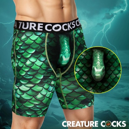 Picture of Creature Wear Cockness Monster Lake Creature Boxer Shorts - X-Large