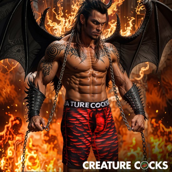 Picture of Creature Wear Horny Devil Demon Boxer Shorts - Small