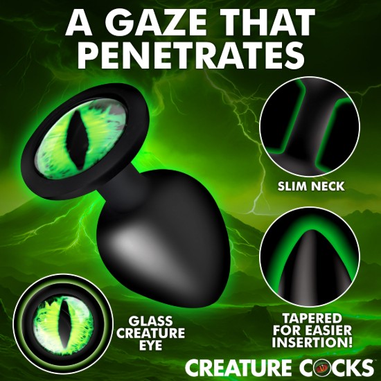 Picture of Creature Eye Green Eye Silicone Butt Plug - Large