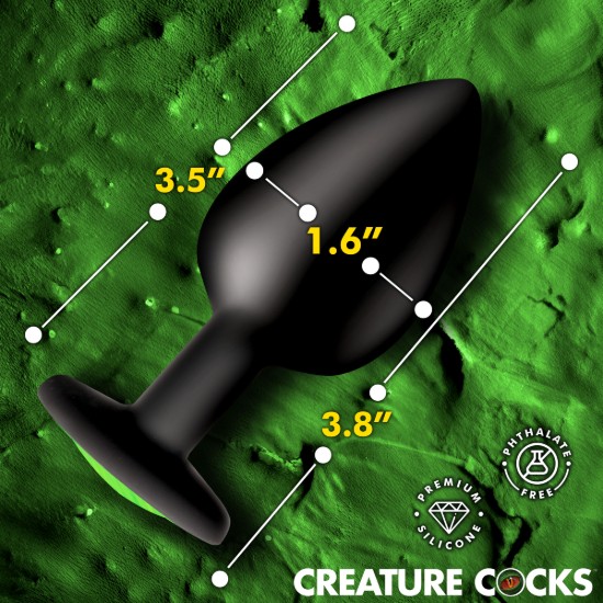 Picture of Creature Eye Green Eye Silicone Butt Plug - Large