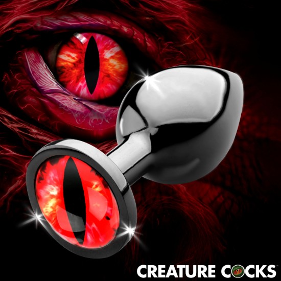 Picture of Sinister Eye Red Eye Metal Butt Plug - Medium