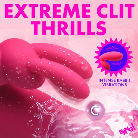 Picture of Come Hither Silicone Rabbit Vibrator - Pink