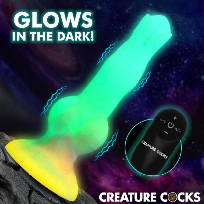 Picture of Astro Cock Vibrating Glow-in-the-Dark Silicone Dildo
