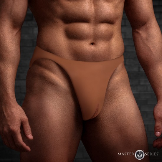 Picture of Pussy Strap Silicone Vagina Jockstrap - Dark