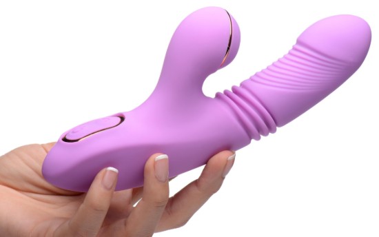 Picture of Thrusting Suction Silicone Rabbit Vibrator