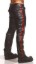 Picture of Police Leather Pants with Red Stripe