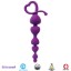 Picture of Gossip Hearts on a String Violet Anal Beads