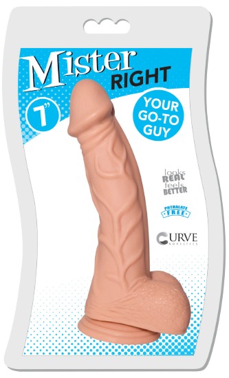 Picture of 7 Inch Mister Right Dildo - Light