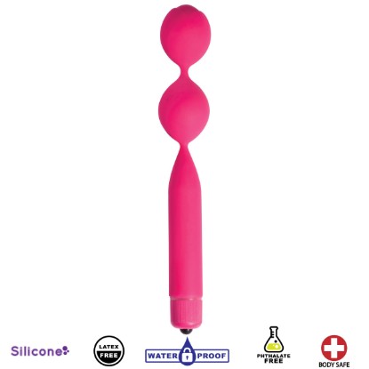 Picture of Double Vibrating Silicone Kegel Weight- Pink