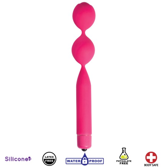 Picture of Double Vibrating Silicone Kegel Weight- Pink