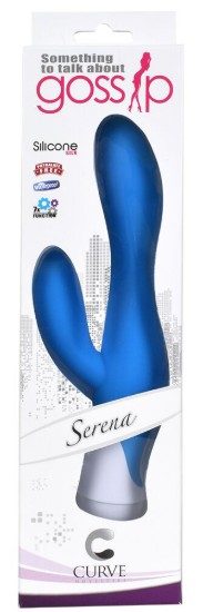 Picture of Serena 7 Speed Silicone Rabbit Vibe- Blue