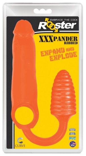 Picture of XXXPander Sheath with Ribbed Plug - Orange