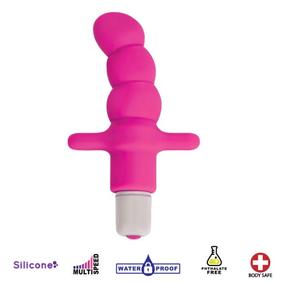 Picture of Desire Silicone Vibrating Anal Probe- Pink