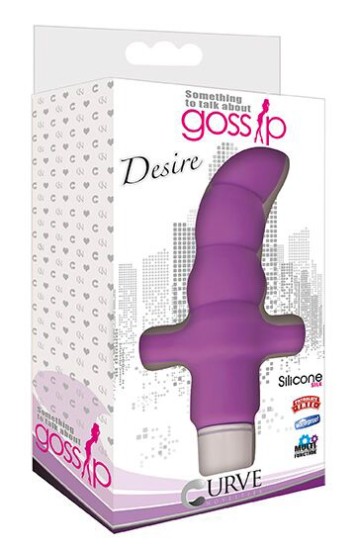 Picture of Desire Silicone Vibrating Anal Probe- Purple
