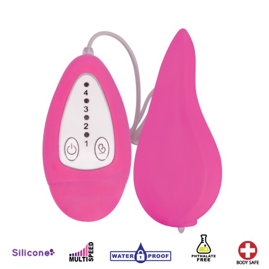 Picture of Groove Smooth Silicone Remote Vibe- Pink