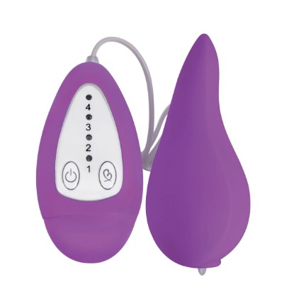 Picture of Groove Smooth Silicone Remote Vibe- Purple