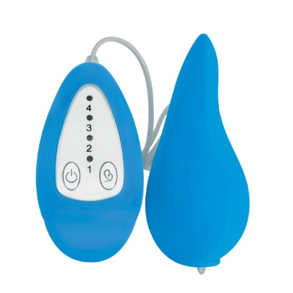 Picture of Groove Smooth Silicone Remote Vibe- Blue