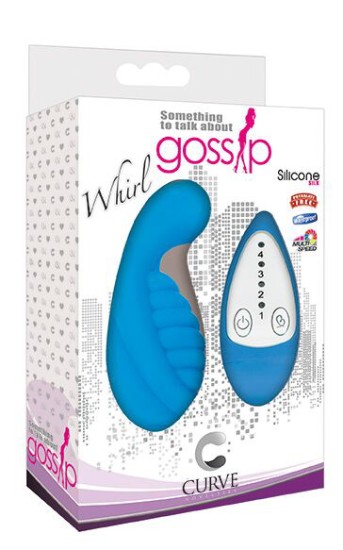 Picture of Whirl 4x Silicone Remote Vibe - Blue