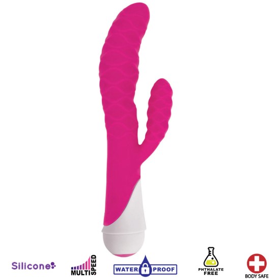 Picture of Ivy 20x Wavy Silicone Rabbit Vibe- Pink