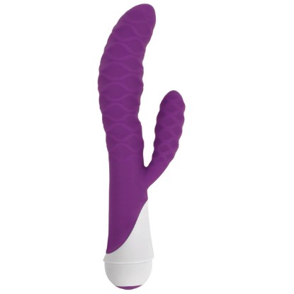 Picture of Ivy 20x Wavy Silicone Rabbit Vibe- Purple