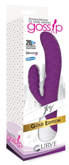 Picture of Ivy 20x Wavy Silicone Rabbit Vibe- Purple