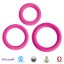 Picture of Love Ring Trio Silicone Cock Rings - Pink