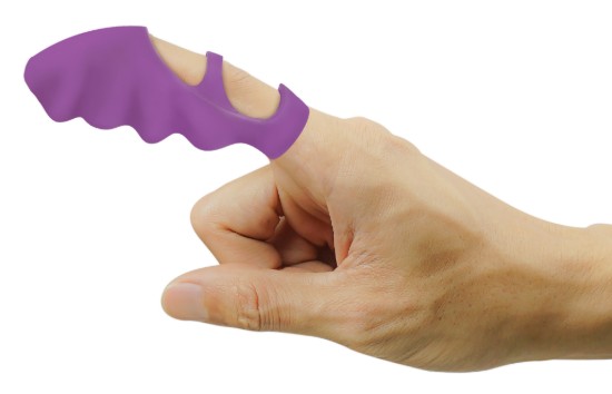 Picture of Thrill-Her Silicone Finger Vibrator - Purple