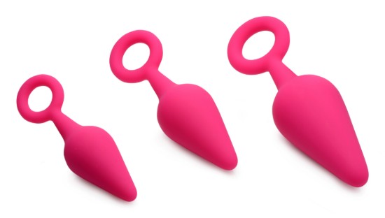 Picture of Rump Ringers 3 Piece Silicone Anal Plug Set - Pink