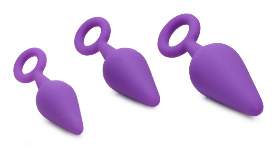 Picture of Rump Ringers 3 Piece Silicone Anal Plug Set - Purple