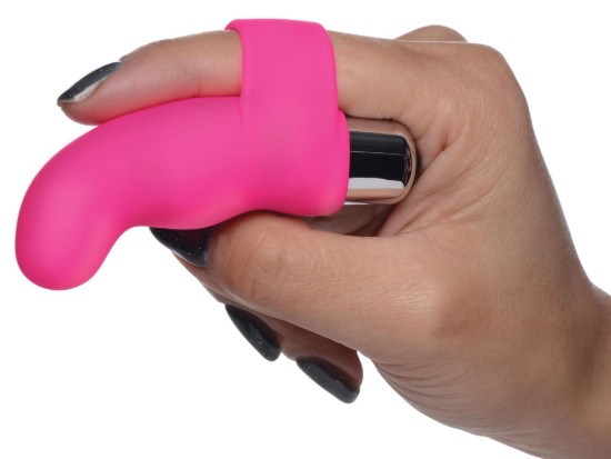 Picture of G-Thrill Silicone Finger Vibe - Magenta