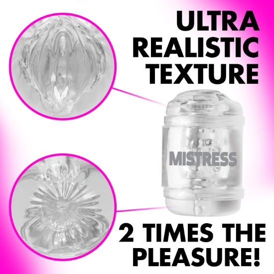 Picture of Double Shot Pussy and Ass Stroker - Clear