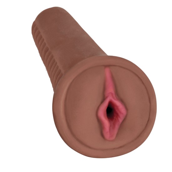 Picture of Mistress Angel BioSkin Vibrating Pussy Stroker- Brown