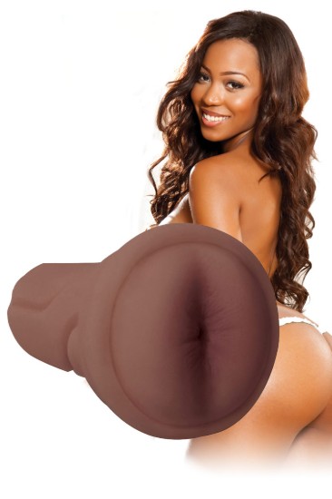 Picture of Mistress Cece BioSkin Vibrating Ass Stroker- Dark