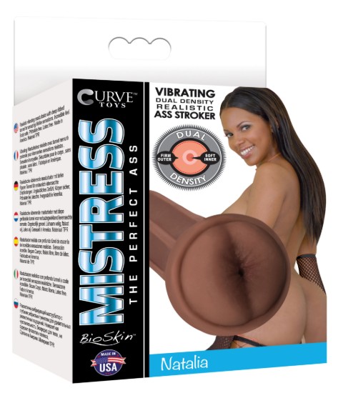 Picture of Mistress Natalia BioSkin Vibrating Ass Stroker- Dark