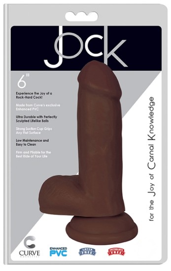 Picture of JOCK 6 Inch Dong with Balls Brown