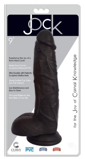 Picture of JOCK 9 Inch Dong with Balls Black