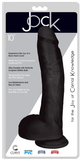 Picture of JOCK 10 Inch Dong with Balls Black