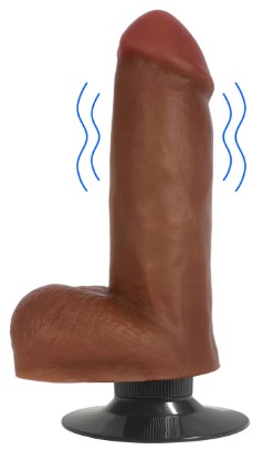 Picture of Jock Medium Vibrating Dildo with Balls - 6 Inch