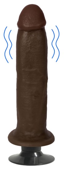 Picture of Jock Dark Vibrating Dildo - 8 Inch